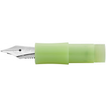 Kaweco Frosted Sport Nib with Fine Lime Grip - Stainless Steel