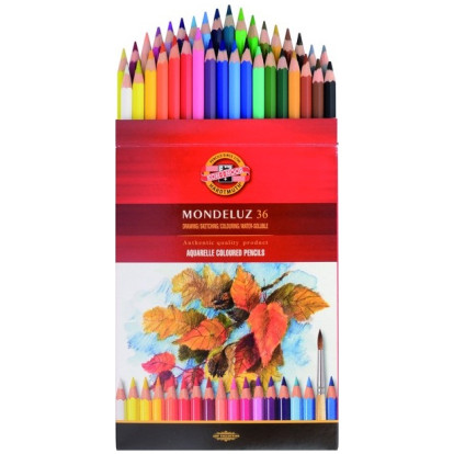 Koh-I-Noor 3719 Aquarell Coloured Pencils - Assorted Fruit Colours (Pack of 36)