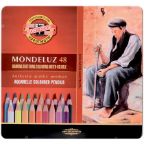 Koh-I-Noor 3726 Aquarell Coloured Pencils - Assorted Colours (Tin of 48)