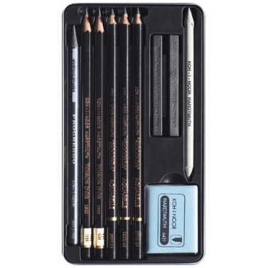 Koh-I-Noor 8893 Sketching Set - Assorted Gift Tin