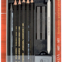 Koh-I-Noor 8893 Sketching Set - Assorted Gift Tin (Blister Pack)