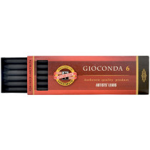 Koh-I-Noor 4869 ii Drawing Chalks - 5.6mm - Black & Graphite (Pack of 6)