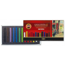 Koh-I-Noor 8112 Artist's Hard Chalks - Assorted Colours (Pack of 12)