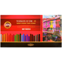 Koh-I-Noor 8586 Artist's Square Dry Chalks - Assorted Colours (Pack of 48)