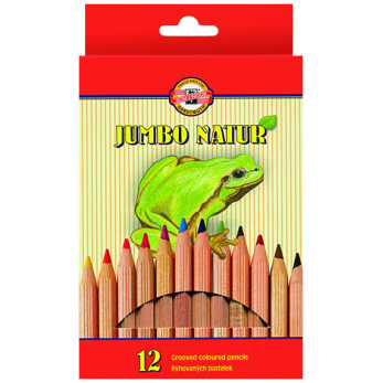 Koh-I-Noor 2172 Jumbo Coloured Pencils - Assorted Colours (Pack of 12)