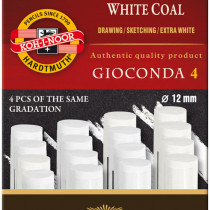 Koh-I-Noor 8692 Artificial Extra White Coals - Medium (Pack of 4)