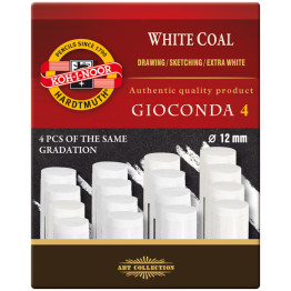 Koh-I-Noor 8692 Artificial Extra White Coals - Medium (Pack of 4)