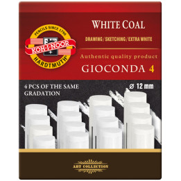 Koh-I-Noor 8692 Artificial Extra White Coals - Hard (Pack of 4)