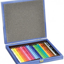 Koh-I-Noor 8758 Woodless Coloured Pencil - Assorted Colours (Wooden Case of 24)