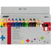 Lamy 3plus Colouring Pencils - Assorted Colours (Pack of 12)