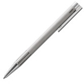 Lamy Logo Ballpoint Pen - Brushed Stainless Steel Chrome Trim