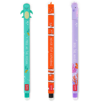 Legami Erasable Gel Pen - Under the Sea (Set of 3)
