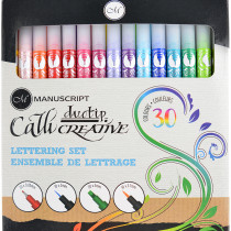 Manuscript Callicreative Duotip Markers - Assorted Colours (Pack of 30)