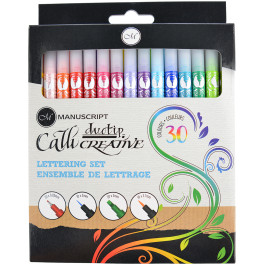 Manuscript Callicreative Duotip Markers - Assorted Colours (Pack of 30)