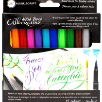 Manuscript Callicreative Aqua Brush Markers (Pack of 12)
