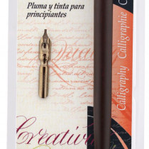 Manuscript Dip Pen Set - Round Hand Nib, Holder & Ink Bottle