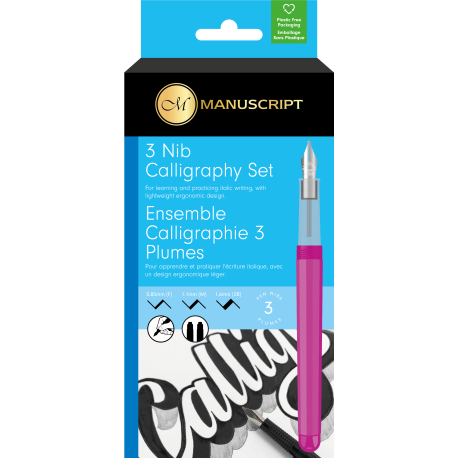 Manuscript Creative Calligraphy Pen Set - 3 Nibs