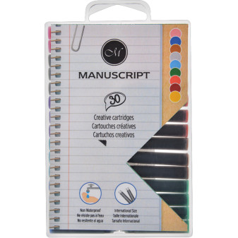 Manuscript Ink Cartridges - Creative Colours (Pack of 30)