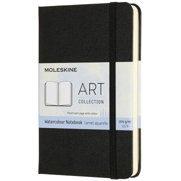 Moleskine Art Pocket Watercolour Notebook - Black