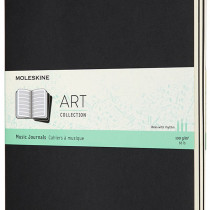 Moleskine Art Music Cahier Extra Large - Black - Set of 3