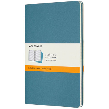 Moleskine Cahier Large Journal - Ruled - Set of 3 - Assorted