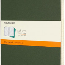 Moleskine Cahier Extra Large Journal - Ruled - Set of 3 - Assorted