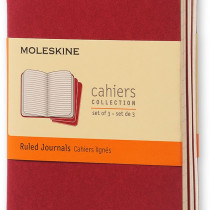 Moleskine Cahier Pocket Journal - Ruled - Set of 3 - Assorted