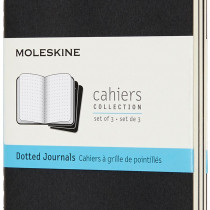 Moleskine Cahier Pocket Journal - Dotted - Set of 3 - Assorted