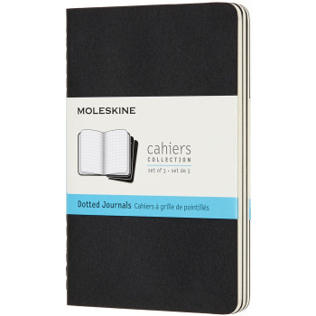 Moleskine Cahier Pocket Journal - Dotted - Set of 3 - Assorted