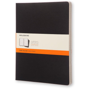 Moleskine Cahier Extra Extra Large Journal - Ruled - Set of 3 - Assorted