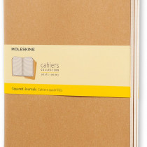 Moleskine Cahier Extra Large Journal - Squared - Set of 3 - Assorted