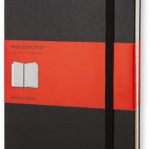 Moleskine Classic Hardback Large Address Book - Black