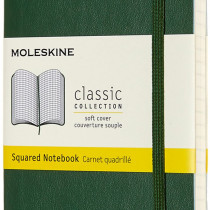 Moleskine Classic Soft Cover Pocket Notebook - Squared - Assorted
