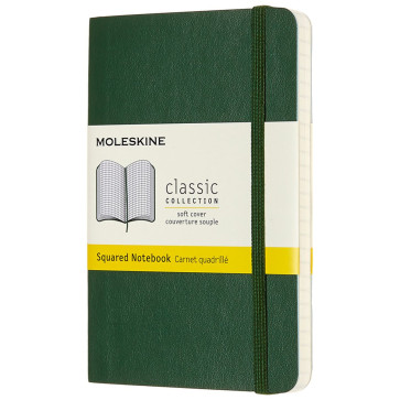 Moleskine Classic Soft Cover Pocket Notebook - Squared - Assorted