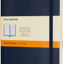 Moleskine Classic Soft Cover Large Notebook - Ruled - Assorted