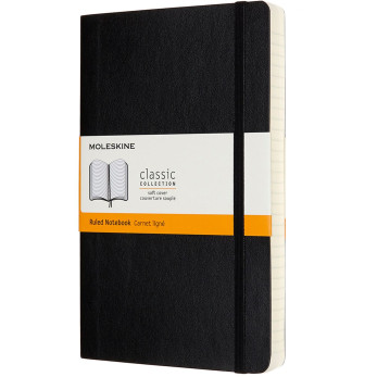 Moleskine Classic Soft Cover Large Expanded Notebook - Ruled - Assorted