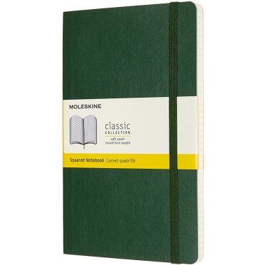 Moleskine Classic Soft Cover Large Notebook - Squared - Assorted