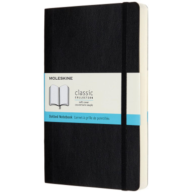 Moleskine Classic Soft Cover Large Expanded Notebook - Dotted - Black