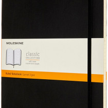 Moleskine Classic Soft Cover A4 Notebook - Ruled - Black