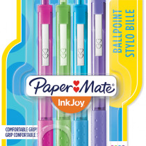 Papermate Inkjoy 300 Retractable Ballpoint Pen - Medium - Fun Colours (Blister of 4)