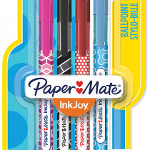 Papermate Inkjoy Wrap 100 Retractable Ballpoint Pen - Medium - Fun Colours (Blister of 4)