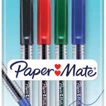 Papermate Jiffy Gel Ballpoint Pen - Assorted Colours (Pack of 4)