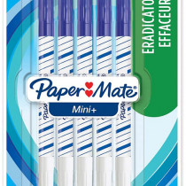 Papermate Mini Correction Pens - Blue (Blister of 5)