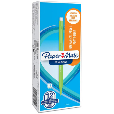 Papermate Sharpwriter Mechanical Pencil - 0.7mm - Assorted Neon Colours (Pack of 12)