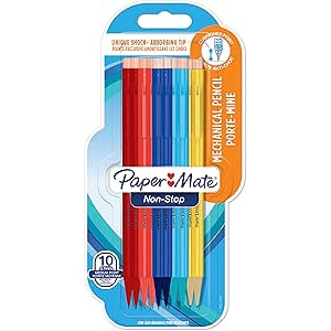 Papermate Sharpwriter Mechanical Pencil - 0.7mm - Assorted Neon Colours (Blister of 10)