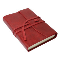 Papuro Amalfi Leather Journal - Red - Small