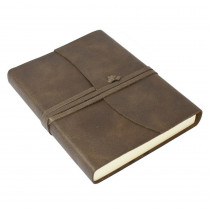 Papuro Amalfi Leather Journal - Chocolate - Medium
