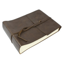 Papuro Amalfi Leather Photo Album - Brown - Small