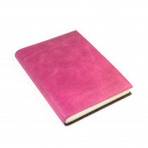 Papuro Capri Leather Journal - Raspberry - Medium