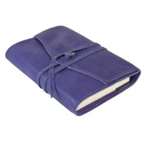 Papuro Milano Small Refillable Journal - Aubergine with Plain Pages